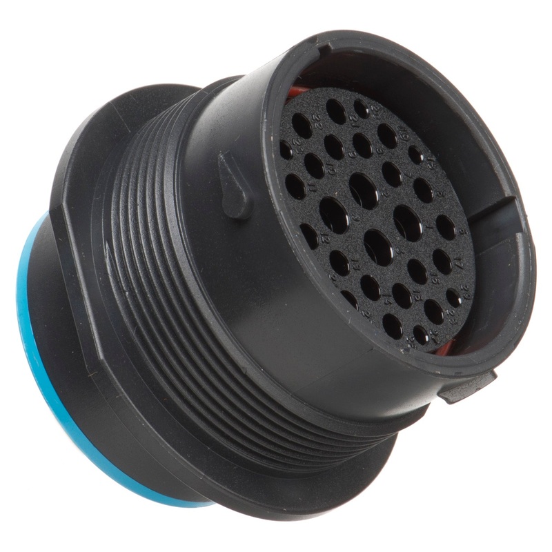 HDP24-24-29SE – HDP20 Series – 29 Socket Receptacle – 24 Shell, E Seal, Reverse, Flange
