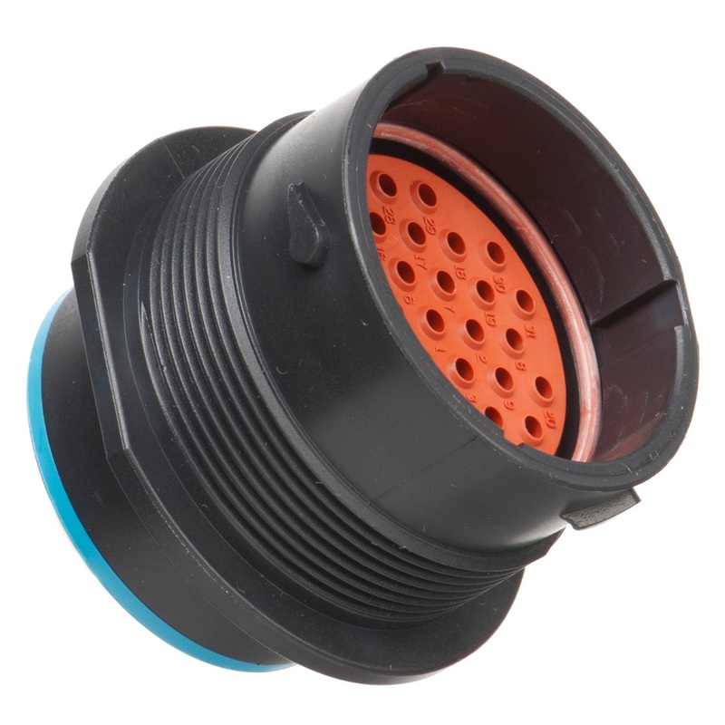 HDP24-24-31PE – HDP20 Series – 31 Pin Receptacle – 24 Shell, E Seal, Flange