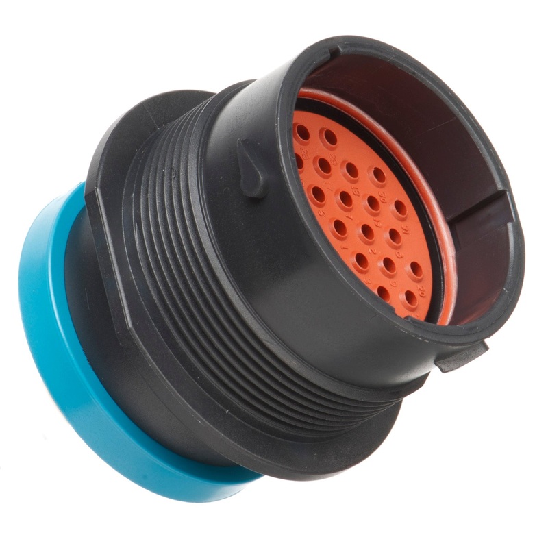 HDP24-24-31PE-L017 – HDP20 Series – 31 Pin Receptacle – 24 Shell, E Seal, Ring Adapter, Flange