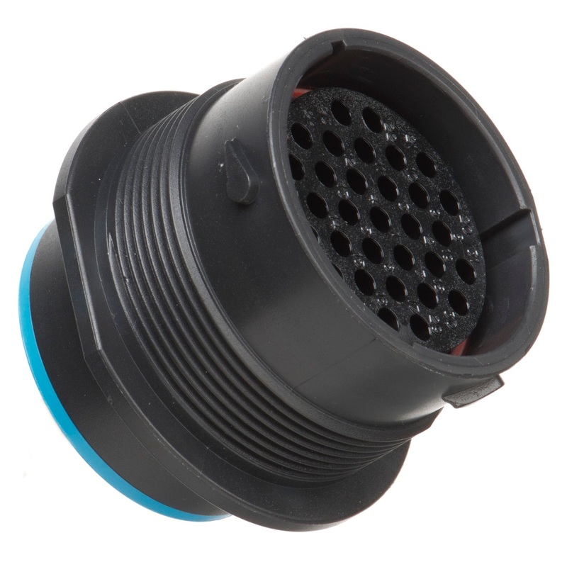 HDP24-24-31SE – HDP20 Series – 31 Socket Receptacle – 24 Shell, E Seal, Reverse, Flange