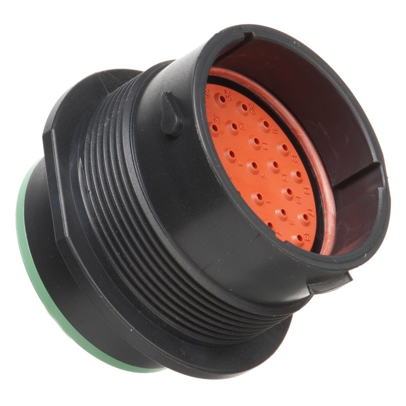 HDP24-24-33PN – HDP20 Series – 33 Pin Receptacle – 24 Shell, N Seal, Flange