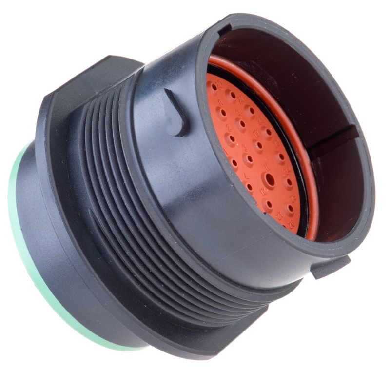 HDP24-24-35PN – HDP20 Series – 35 Pin Receptacle – 24 Shell, N Seal, Flange