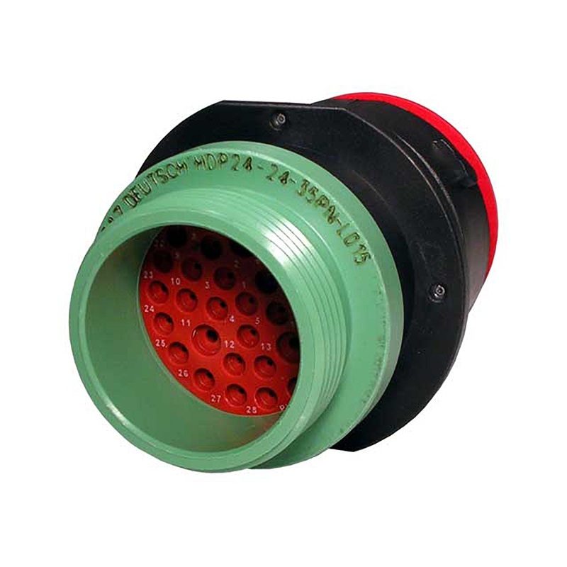 HDP24-24-35PN-L015 – HDP20 Series – 35 Pin Receptacle – 24 Shell, N Seal, Threaded Adapter, Flange