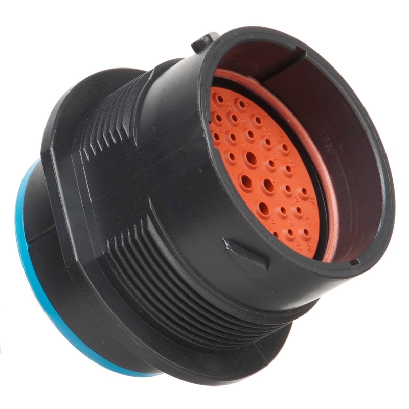 HDP24-24-47PE – HDP20 Series – 47 Pin Receptacle – 24 Shell, E Seal, Flange