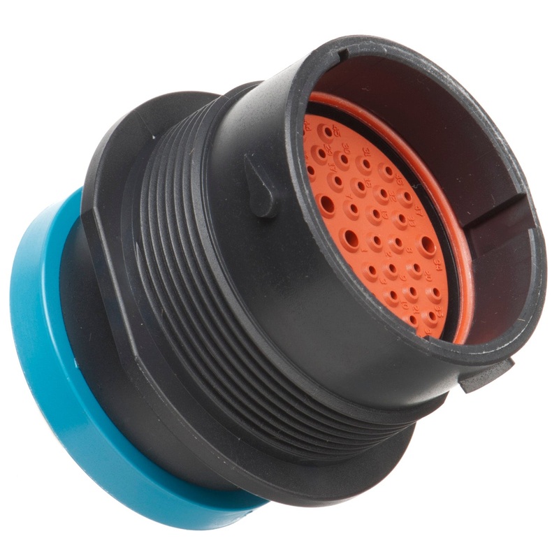 HDP24-24-47PE-L017 – HDP20 Series – 47 Pin Receptacle – 24 Shell, E Seal, Ring Adapter, Flange