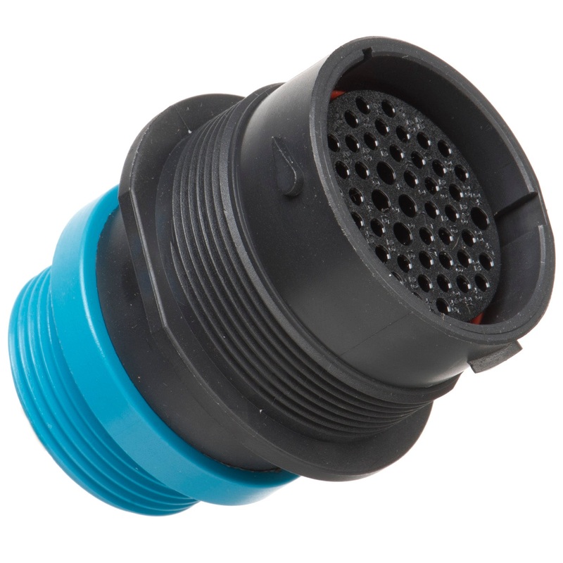 HDP24-24-47SE-L015 – HDP20 Series – 47 Socket Receptacle – 24 Shell, E Seal, Reverse, Threaded Adapter, Flange