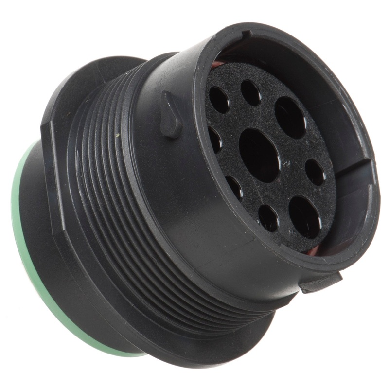 HDP24-24-9SN – HDP20 Series – 9 Socket Receptacle – 24 Shell, N Seal, Reverse, Flange