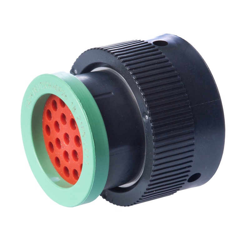 HDP26-18-21PN-L017 – HDP20 Series – 21 Pin Plug – 18 Shell, N Seal, Ring Adapter