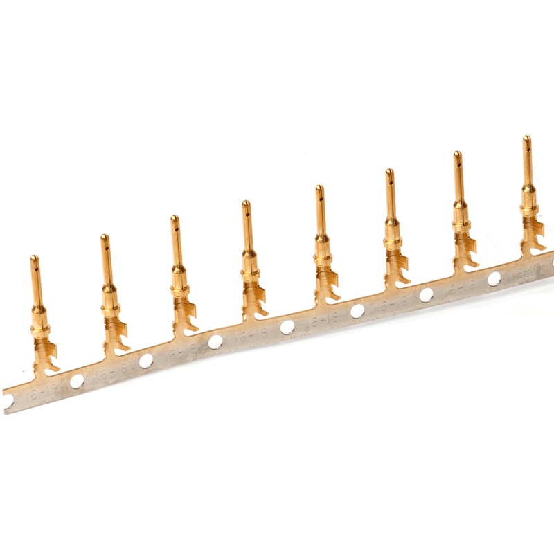 1060-16-0144 – Stamped & Formed Pin – Size 16  –  14-18 AWG, .075-.140 Insulation, 13 Amps, Gold Plated, Qty – 1 pin