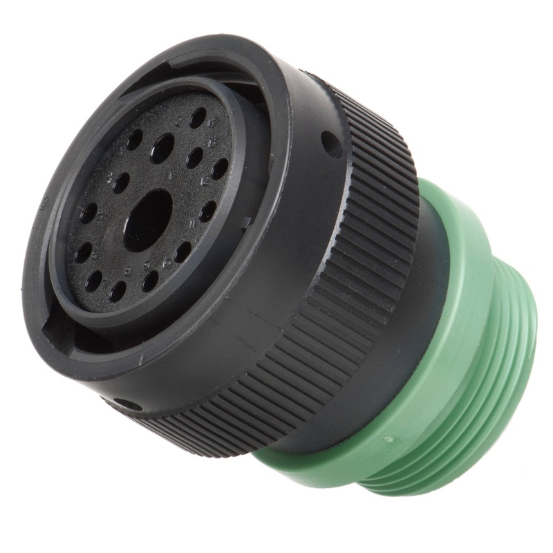 HDP26-24-14SN-L015 – HDP20 Series – 14 Socket Plug – 24 Shell, N Seal, Threaded Adapter