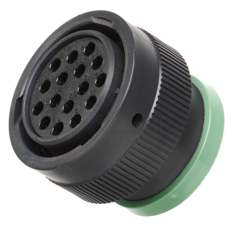 HDP26-24-16SN-L017 – HDP20 Series – 16 Socket Plug – 24 Shell, N Seal, Ring Adapter