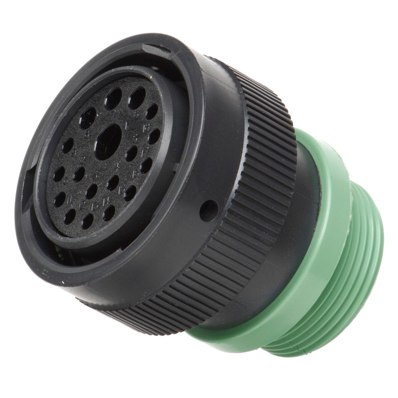 HDP26-24-18SN-L015 – HDP20 Series – 18 Socket Plug – 24 Shell, N Seal, Threaded Adapter
