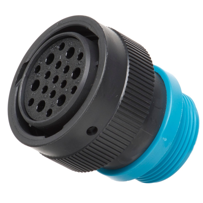 HDP26-24-19SE-L015 – HDP20 Series – 19 Socket Plug – 24 Shell, E Seal, Threaded Adapter