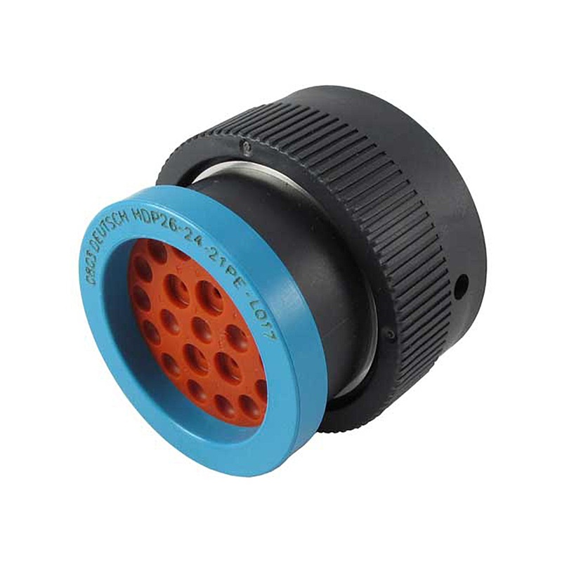 HDP26-24-21PE-L017 – HDP20 Series – 21 Pin Plug – 24 Shell, E Seal, Reverse, Ring Adapter