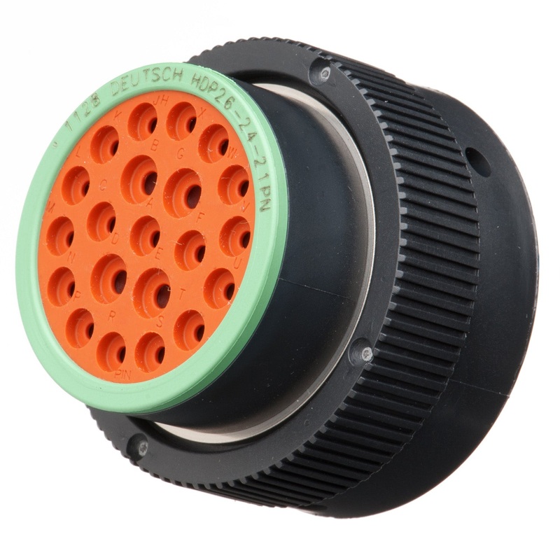 HDP26-24-21PN – HDP20 Series – 21 Pin Plug – 24 Shell, N Seal, Reverse