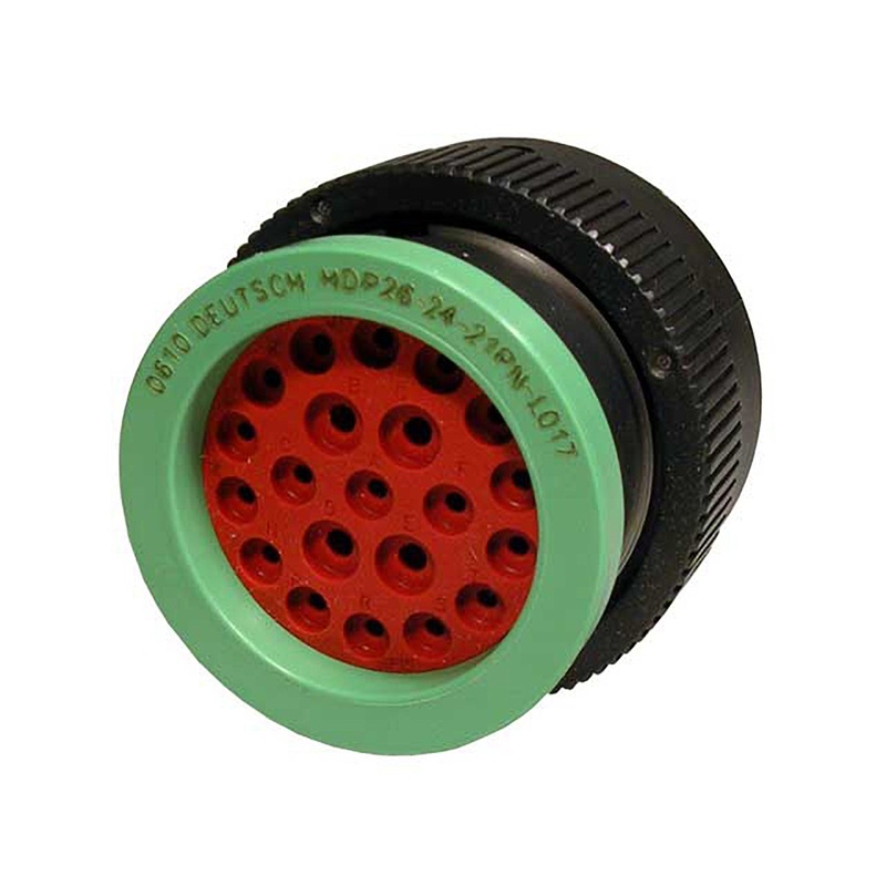 HDP26-24-21PN-L017 – HDP20 Series – 21 Pin Plug – 24 Shell, N Seal, Reverse, Ring Adapter