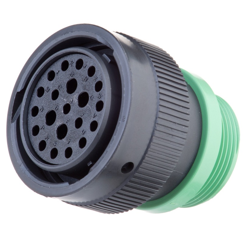 HDP26-24-21SN-L015 – HDP20 Series – 21 Socket Plug – 24 Shell, N Seal, Threaded Adapter