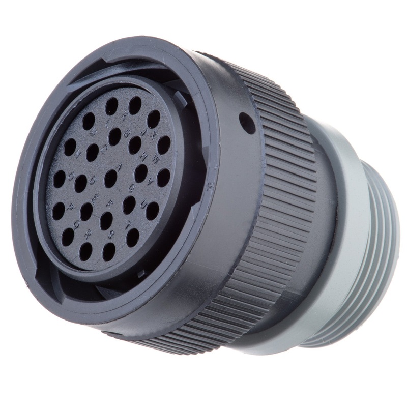 HDP26-24-23ST-L015 – HDP20 Series – 23 Socket Plug – 24 Shell, T Seal, Threaded Adapter