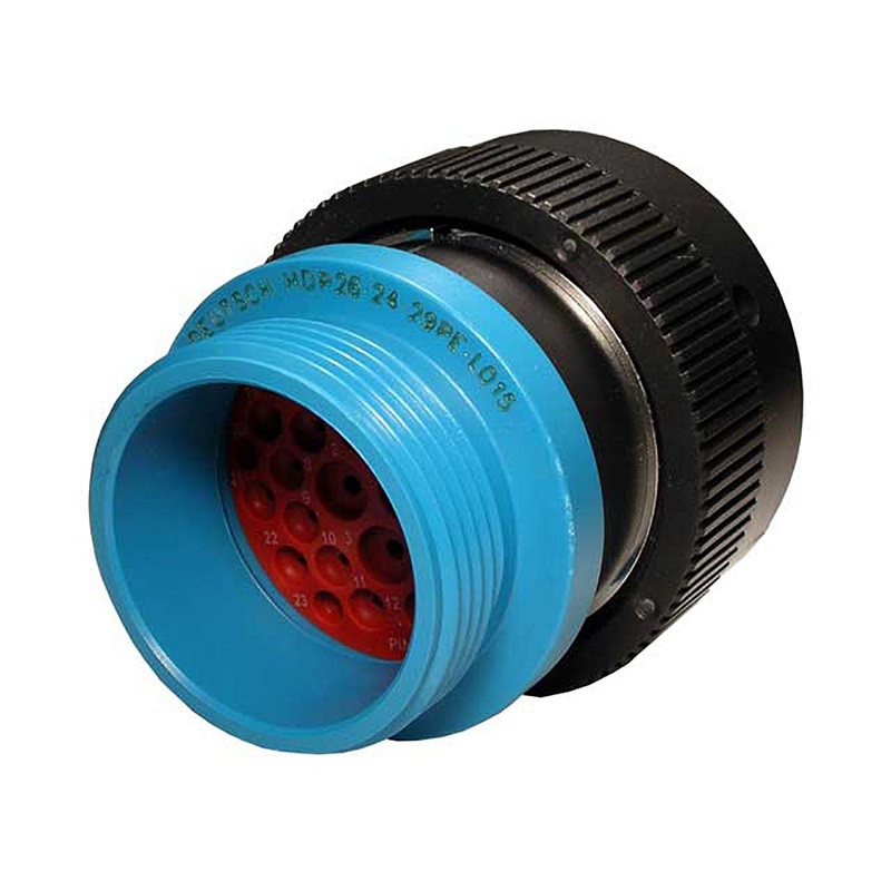 HDP26-24-29PE-L015 – HDP20 Series – 29 Pin Plug – 24 Shell, E Seal, Reverse, Threaded Adapter