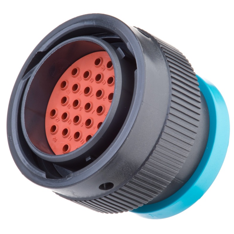 HDP26-24-31PE-L017 – HDP20 Series – 31 Pin Plug – 24 Shell, E Seal, Reverse, Ring Adapter