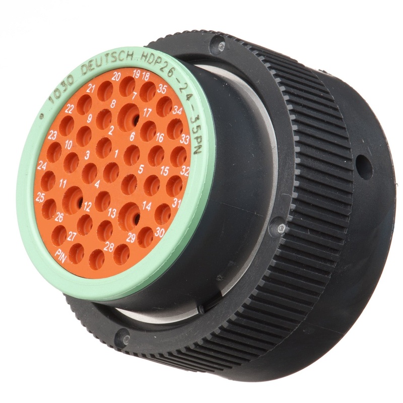 HDP26-24-35PN – HDP20 Series – 35 Pin Plug – 24 Shell, N Seal, Reverse