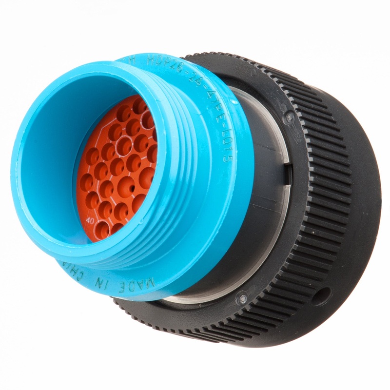 HDP26-24-47PE-L015 – HDP20 Series – 47 Pin Plug – 24 Shell, E Seal, Reverse, Threaded Adapter