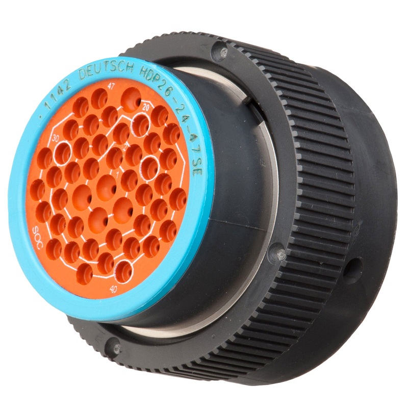 HDP26-24-47SE – HDP20 Series – 47 Socket Plug – 24 Shell, E Seal