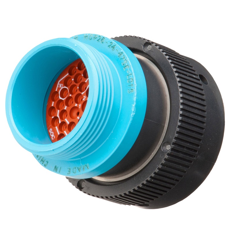 HDP26-24-47SE-L015 – HDP20 Series – 47 Socket Plug – 24 Shell, E Seal, Threaded Adapter