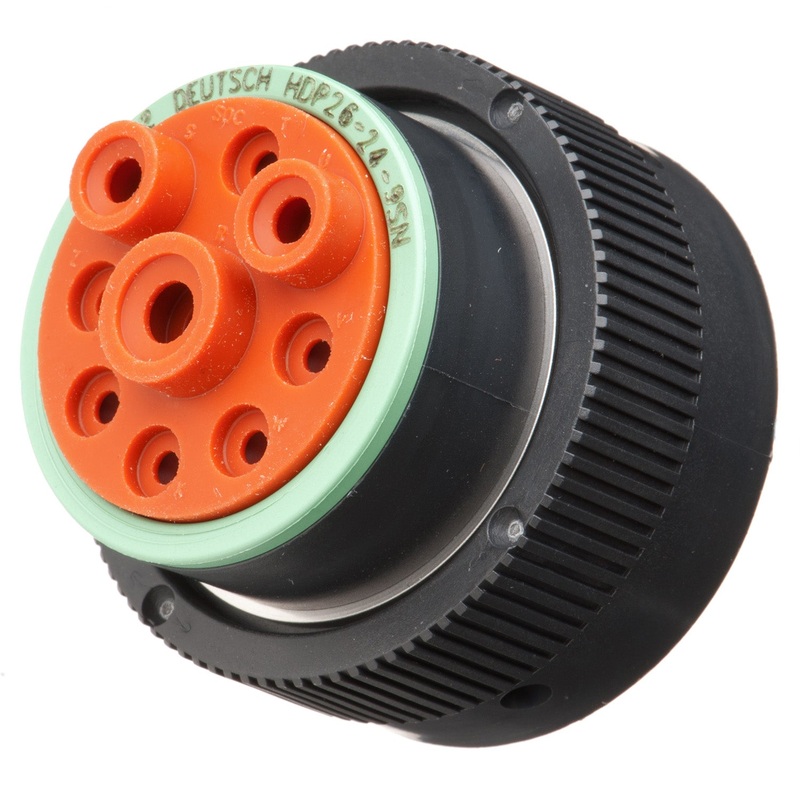 HDP26-24-9SN – HDP20 Series – 9 Socket Plug – 24 Shell, N Seal