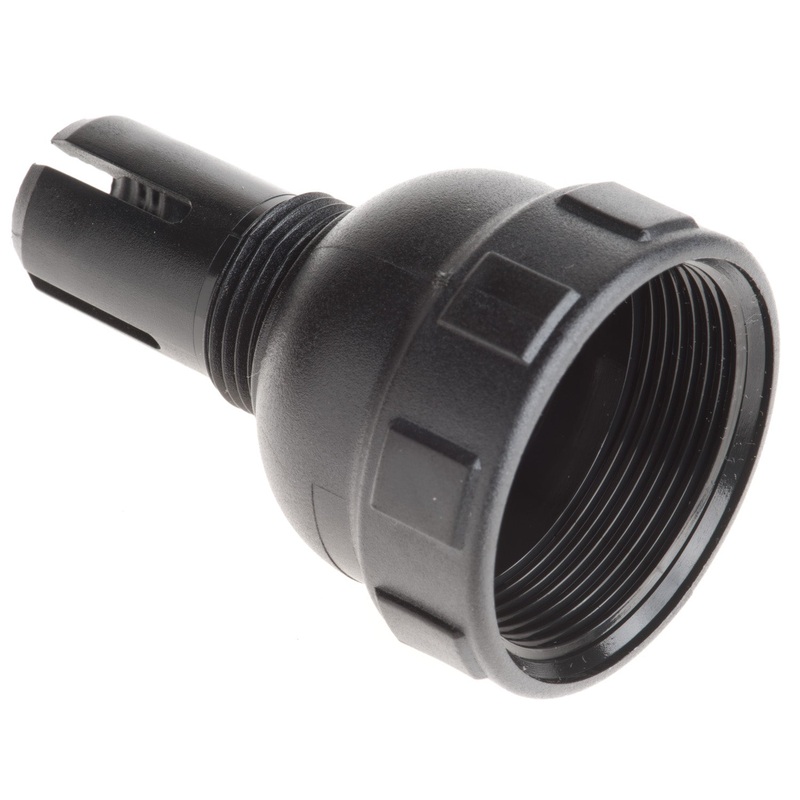 M902-2162 – HD10 Series – Backshell for 6 Cavity Plug & Receptacle – .300-.430 Insulation, Black