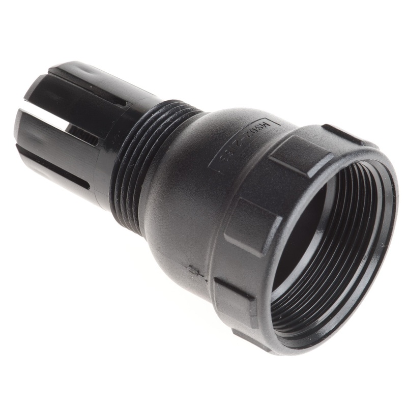 M902-2163 – HD10 Series – Backshell for 6 Cavity Plug & Receptacle – .430-.570 Insulation, Black