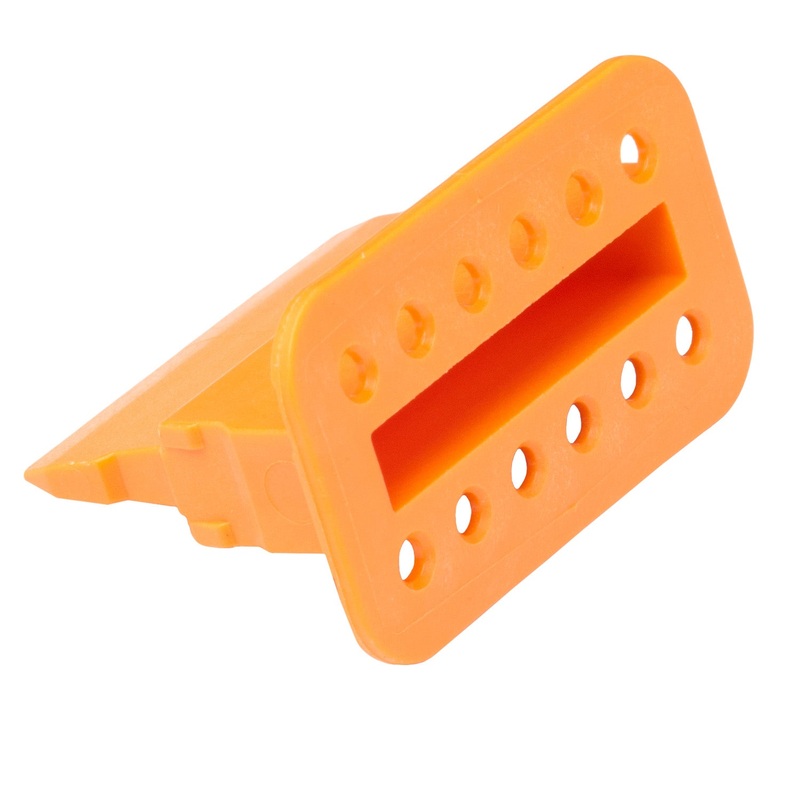 W12S – DT Series – Wedgelock for 12 Socket Plug – Orange