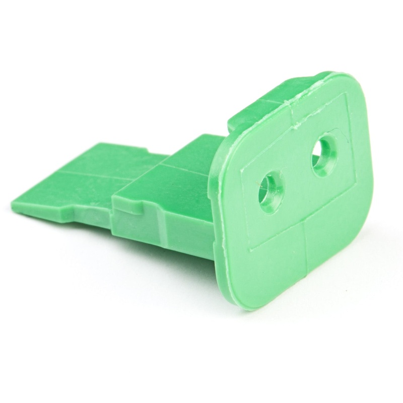 W2S-P012 – DT Series – Wedgelock for 2 Socket Plug – Enhanced, Green