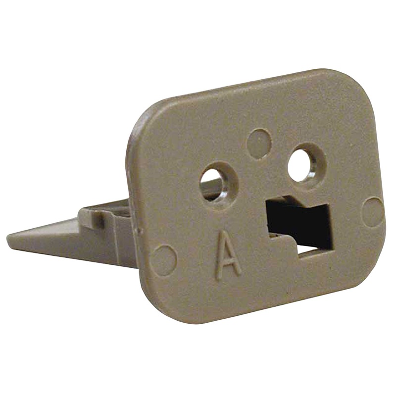 W2SA – DT Series – Wedgelock for 2 Socket Plug – A Key, Gray