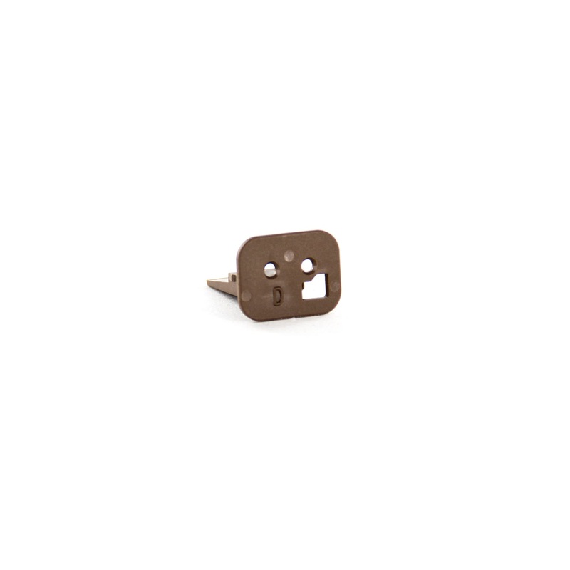 W2SD – DT Series – Wedgelock for 2 Socket Plug – D Key, Brown