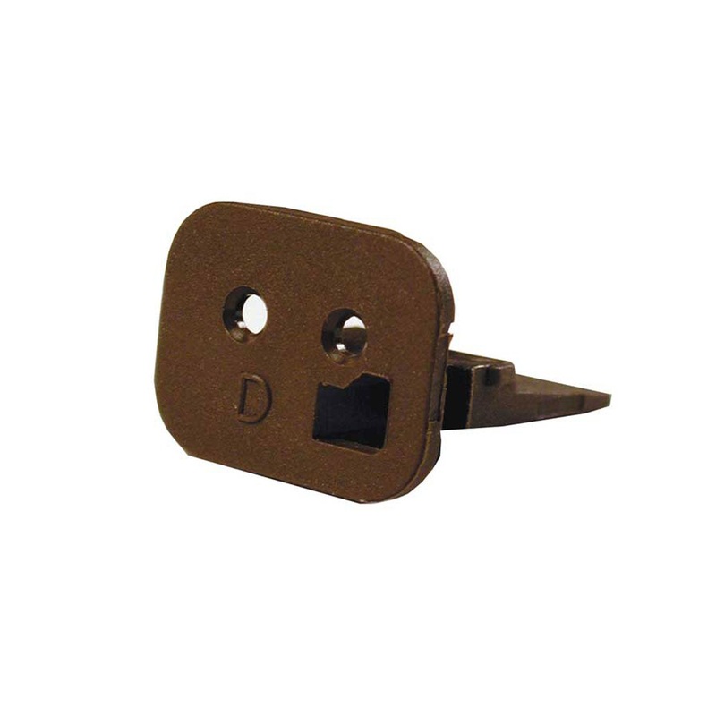 W2SD-P012 – DT Series – Wedgelock for 2 Socket Plug – Enhanced, D Key, Brown
