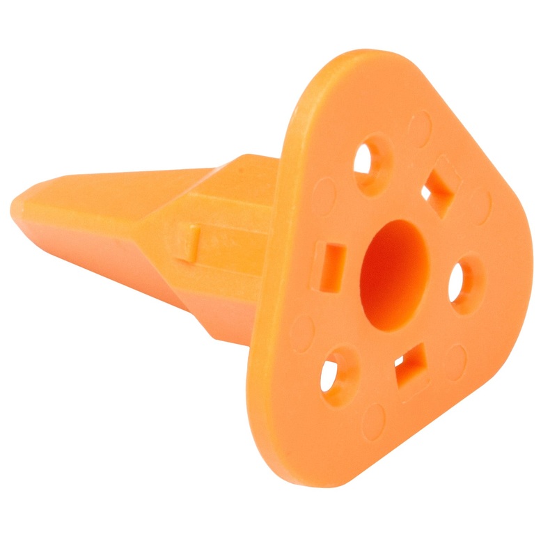 W3S – DT Series – Wedgelock for 3 Socket Plug – Orange