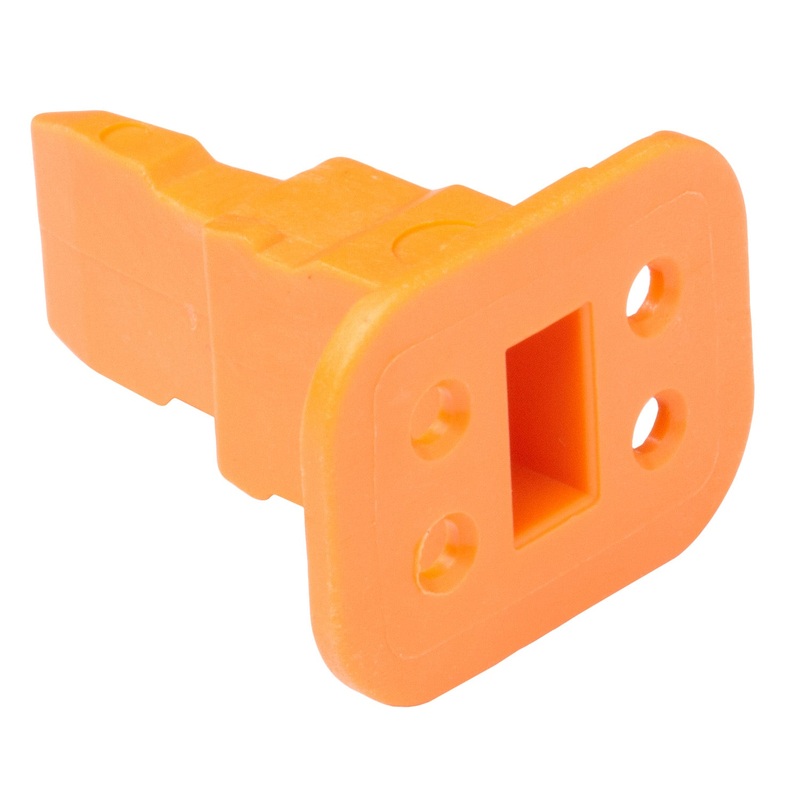 W4S – DT Series – Wedgelock for a 4 Socket Plug – Orange