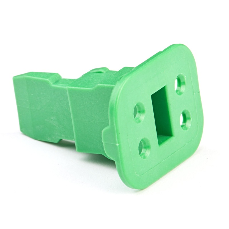W4S-P012 – DT Series – Wedgelock for 4 Socket Plug – Enhanced, Green