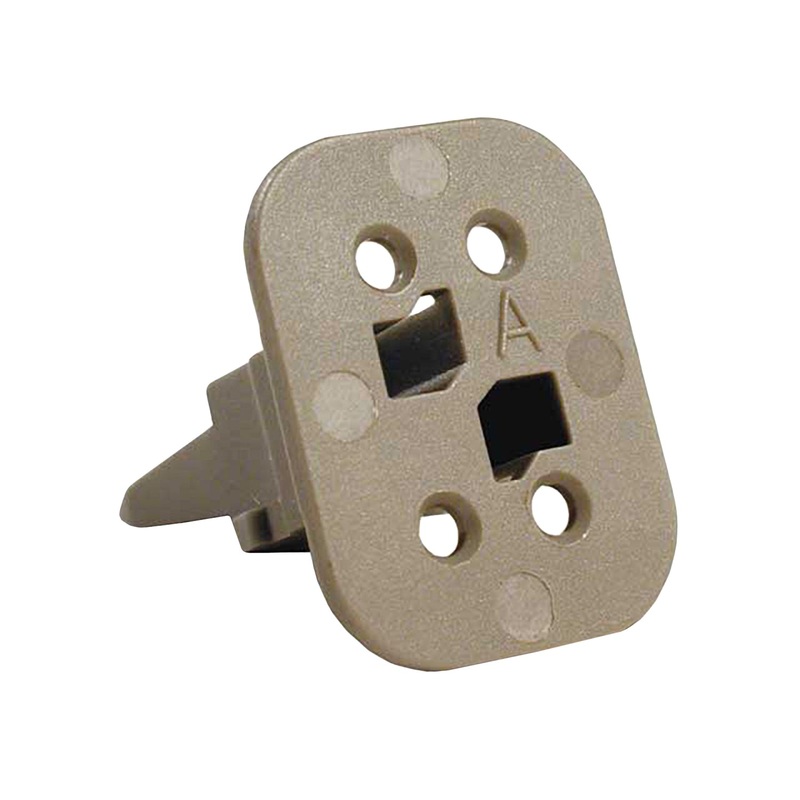 W4SA – DT Series – Wedgelock for 4 Socket Plug – A Key, Gray
