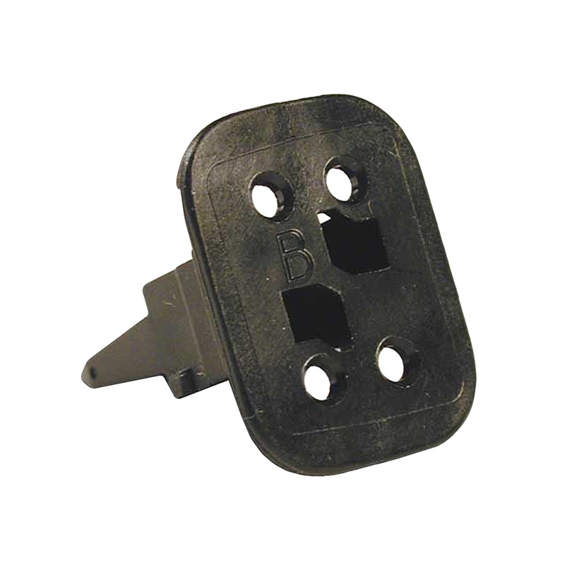 W4SB – DT Series  – Wedgelock for 4-Socket Plug – Black