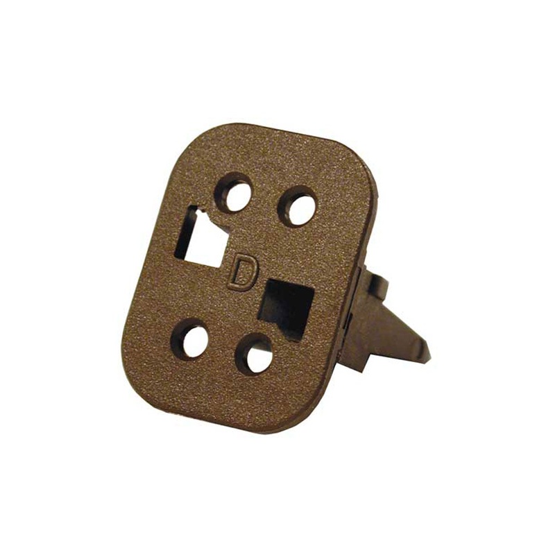 W4SD-P012 – DT Series – Wedgelock for 4 Socket Plug – D Key, Enhanced, Brown