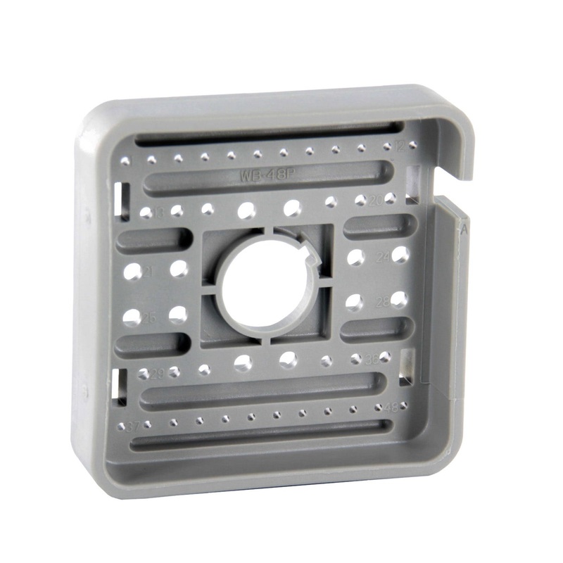 WB-48PA – DRB Series – 48 Pin Receptacle Wedgelock – A Key, Gray