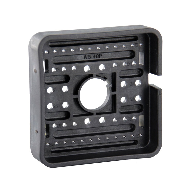 WB-48PB – DRB Series – 48 Pin Receptacle Wedgelock – B Key, Black
