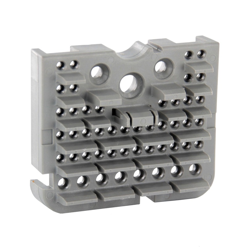 WB-51PAL – DRB Series – 51 Pin Receptacle Left Side Wedgelock –  A Key, Gray