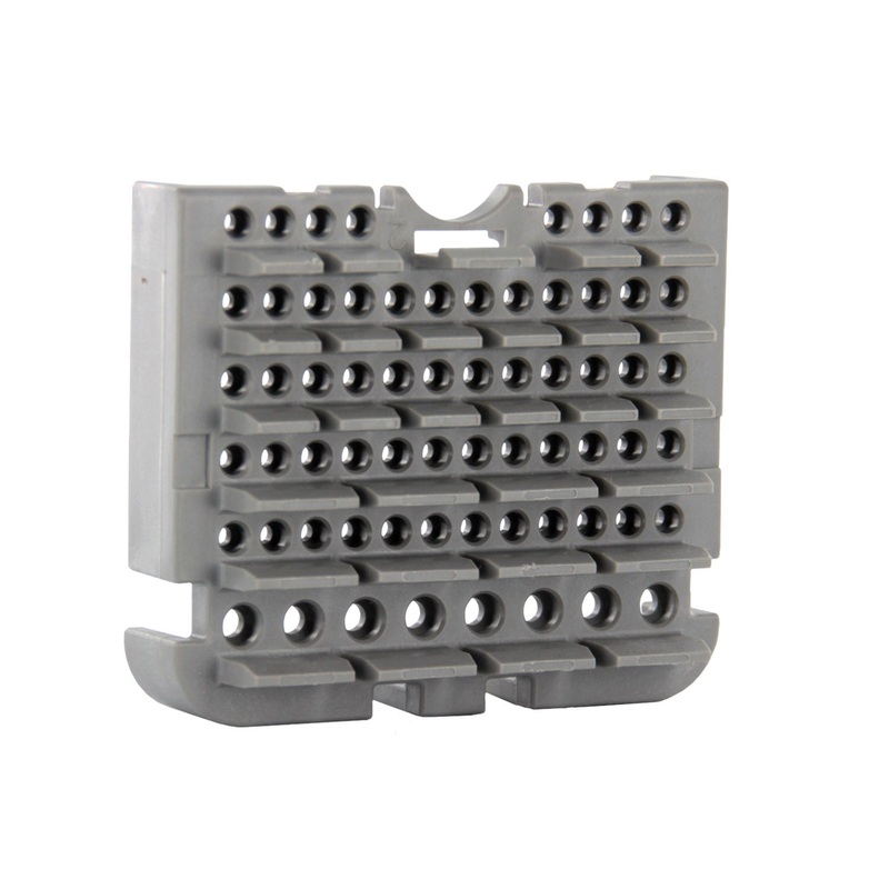 WB-60PA – DRB Series – 60 Pin Receptacle Wedgelock – A Key, Gray