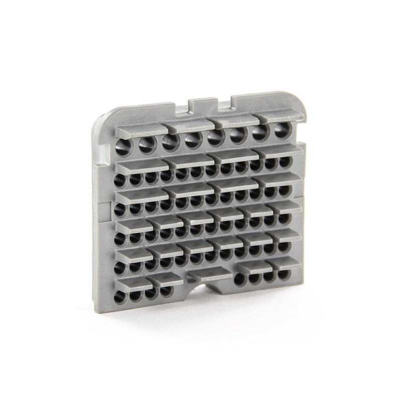 WB-64SA – DRB Series – 64 Socket Plug Wedgelock – A Key, Gray