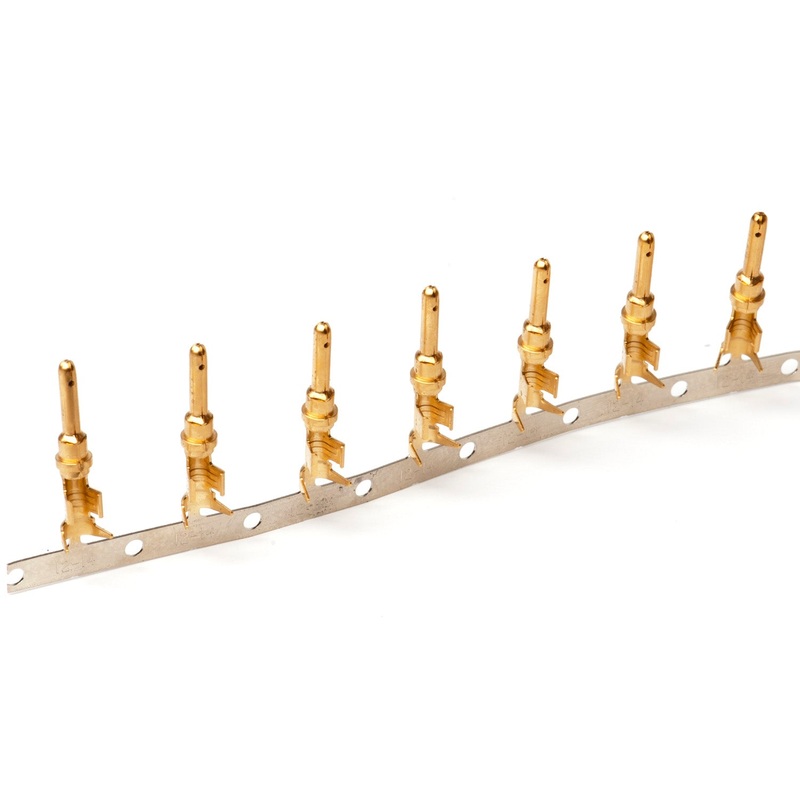 1060-12-0144 – Stamped & Formed Pin – Size 12 – 12-14 AWG, .113-.176 Insulation, 25 Amps, Gold Plated, Qty – 1 pin