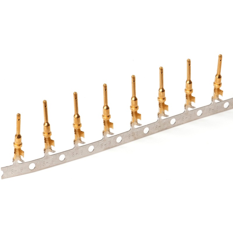 1060-16-0988 – Stamped & Formed Pin –  Size 16 – 14-18 AWG, .075-.140 Insulation, 13 Amps, Gold Plated, Qty – 1 pin
