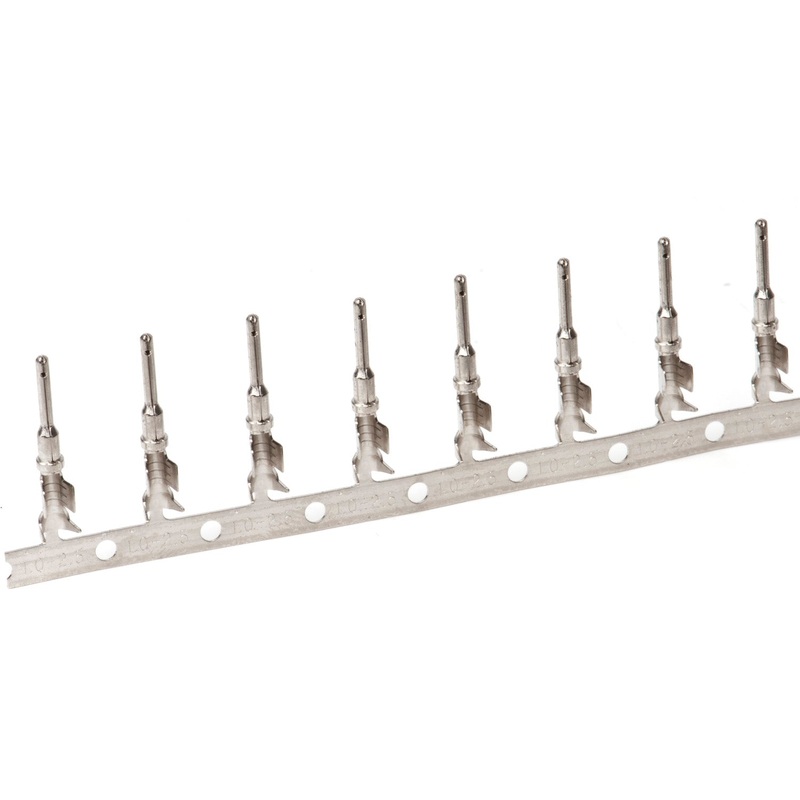 1060-16-1222 – Stamped & Formed Pin –  Size 16 – 12-16 AWG, .075-.140 Insulation, 13 Amps, Nickel Plated, Qty – 1 pin